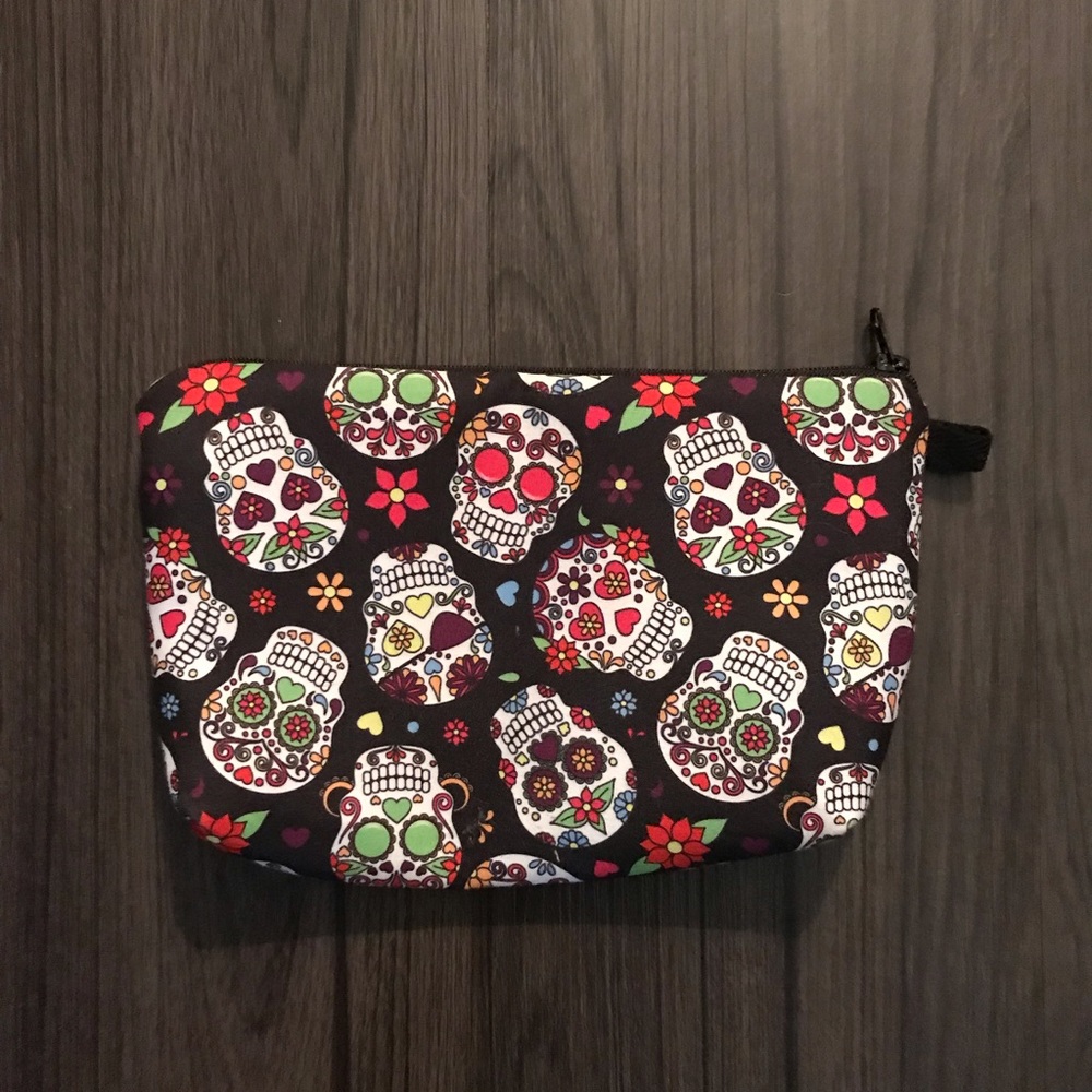Sugar skull nwot make up bag - Picture 2 of 5